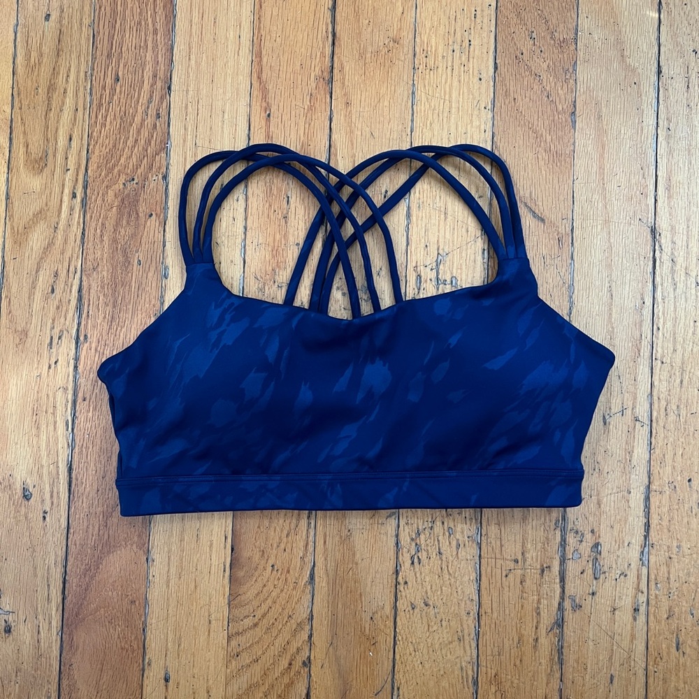 EUC GAP Blue Strappy Sports Bra